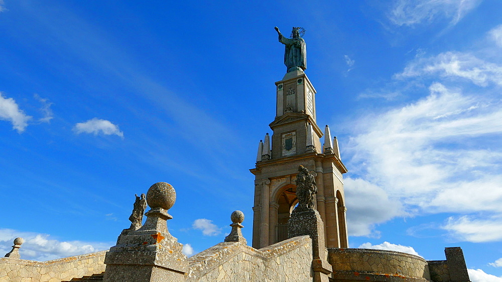 Santuari de Sant Salvador Monastery on Puig de Sant Salvador, 509m, near Felanitx, Mallorca (Majorca), Balearic Islands, Spain, Europe