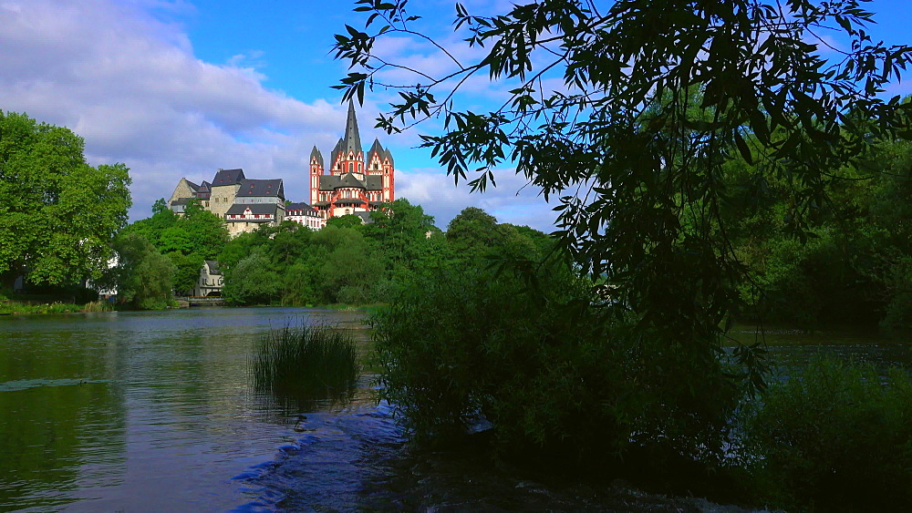 Cathedral and Landgrave Castle, Limburg an der Lahn, Westerwald, Hesse, Germany, Europe