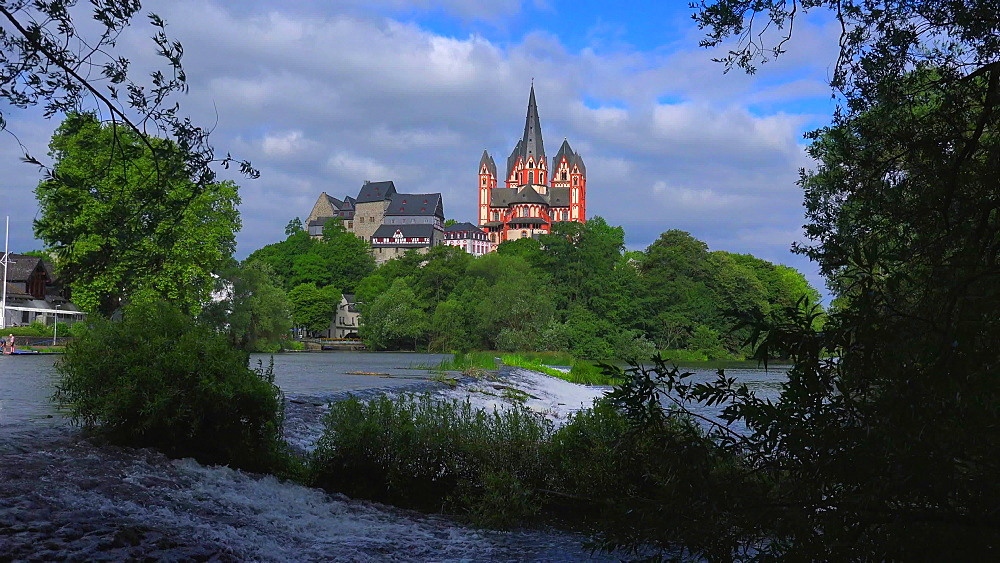 Cathedral and Landgrave Castle, Limburg an der Lahn, Westerwald, Hesse, Germany, Europe