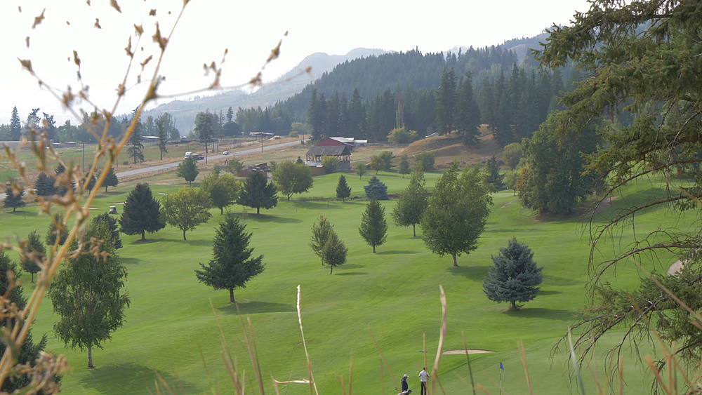 View of Chinook Cove Golf course, British Columbia, Canada, North America
