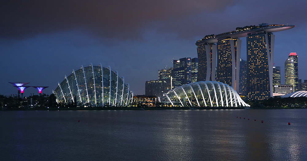 Marina Bay Sands Hotel and Gardens by the Bay, Singapore, Southeast Asia, Asia