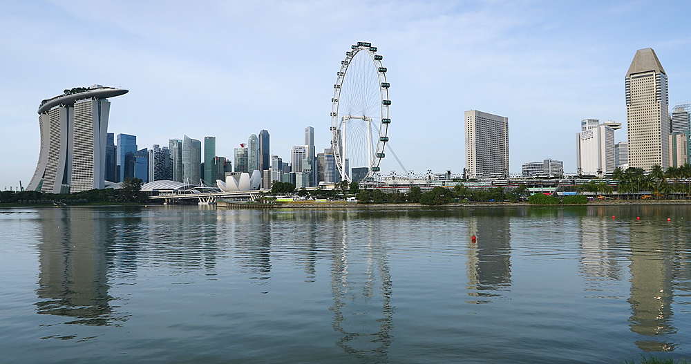 Marina Bay Sands Hotel and Singapore Flyer, Singapore, Southeast Asia, Asia
