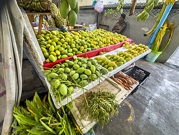 A local market in the capital city of Mal&eacute;. Maldives is the smallest country in Asia. Republic of Maldives.