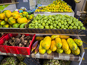 A local market in the capital city of Mal&eacute;. Maldives is the smallest country in Asia. Republic of Maldives.