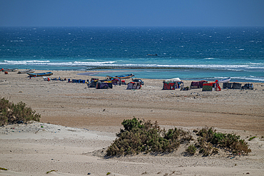 Fisher huts at Eyl, Puntland, Somalia