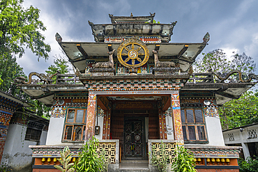 Zangtho Pelri temple displays intricate architecture and design in Eastern Bhutan with historical significance<br />1184-19187 Zangtho Pelri temple displays intricate architecture and design in Eastern Bhutan with historical significance
