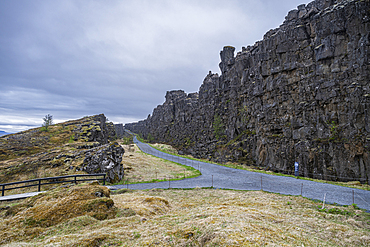Explore the rift valley trail through the unique landscape of Thingvellir National Park in Iceland