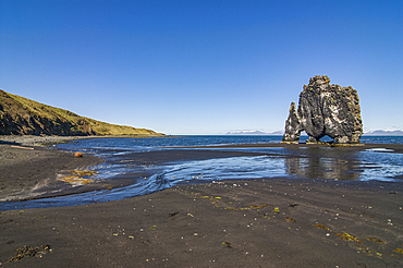 Famous Hvitserkur sea stack, Vatnsnes Peninsula, Iceland