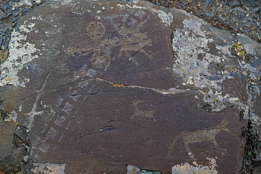 Unesco site Petroglyphic Complexes of the Mongolian Altai, Altai Mountain National Park, western Mongolia