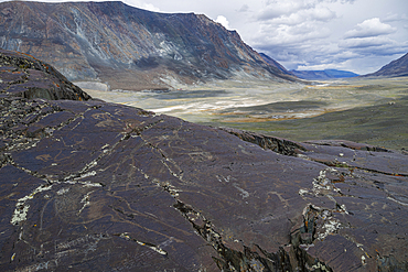Unesco site Petroglyphic Complexes of the Mongolian Altai, Altai Mountain National Park, western Mongolia
