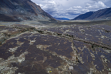 Unesco site Petroglyphic Complexes of the Mongolian Altai, Altai Mountain National Park, western Mongolia