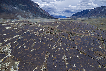 Unesco site Petroglyphic Complexes of the Mongolian Altai, Altai Mountain National Park, western Mongolia