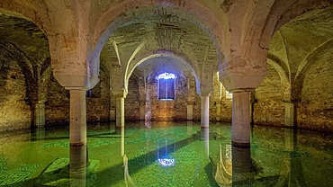 Flooded crypt, Basilica of San Francesco, Ravenna, Italy