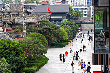 Daci Temple in Taikoo Li shopping district, Chengdu, Sichuan, China