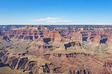 Canyon landscape, eroded rocky landscape of the Grand Canyon, South Rim, Grand Canyon National Park, Arizona, USA, North America