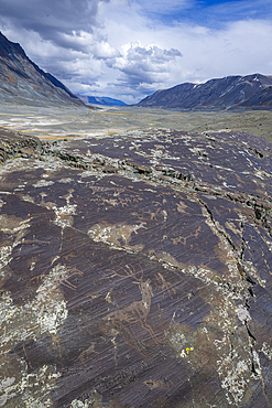 Unesco site Petroglyphic Complexes of the Mongolian Altai, Altai Mountain National Park, western Mongolia
