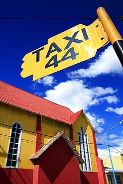 Road signs, Ushuaia, Tierra del Fuego