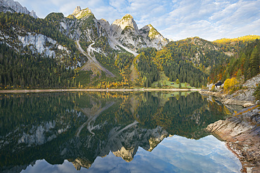 Gosausee (Gosau Lake) in the Dachstein Mountains, Gossau-Mittertal, Salzkammergut, Austria