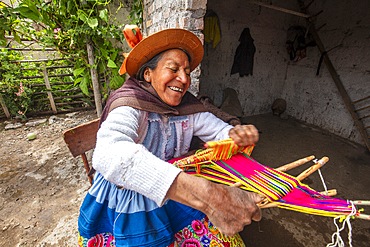 Huancayo Carnival, fajas weaving, Huancayo, Mantaro Valley, Jun&iacute;n, Andes, Peru